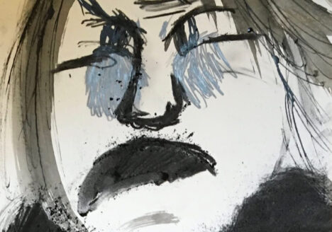 Dessins spontanés à l'encre de chine Kotimi artiste Atelier des 4 jeudis
