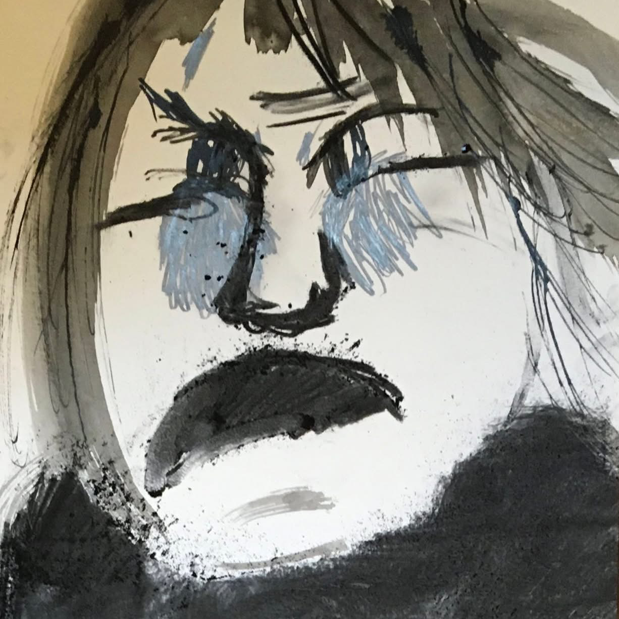 Dessins spontanés à l'encre de chine Kotimi artiste Atelier des 4 jeudis