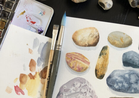 Aquarelle Carole Xenard artiste Atelier des 4 jeudis